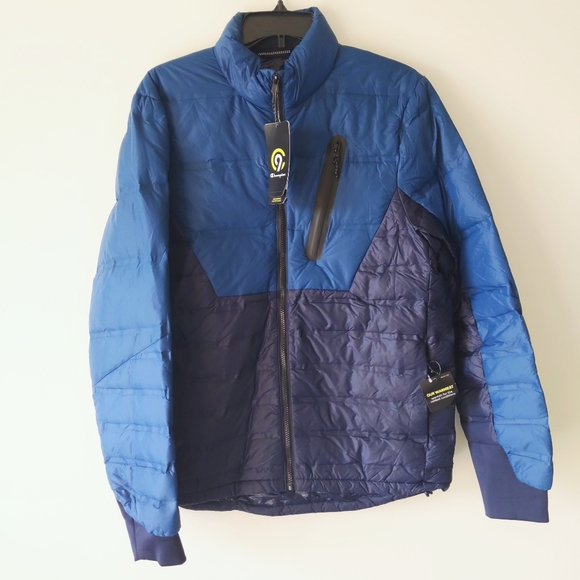 blue champion puffer jacket